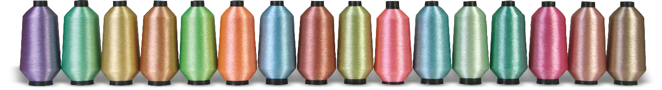 Aksharlon metallic jari cones in assorted colours